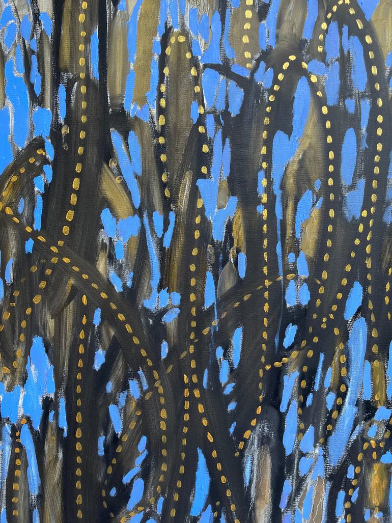 Original Abstract Expressionism Abstract Painting by Maya Jimsheleishvili