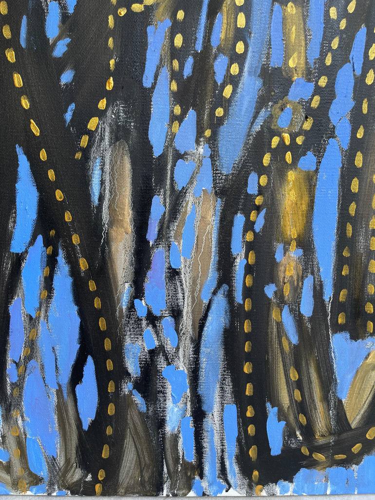 Original Abstract Expressionism Abstract Painting by Maya Jimsheleishvili
