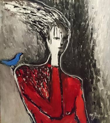 Original Abstract Expressionism Women Paintings by Maya Jimsheleishvili