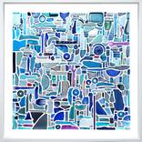 Absent Histories - Combination Piece (Blue No10) by Steve McPherson