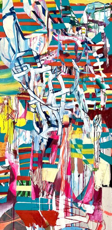 Original Street Art Abstract Paintings by Galen Cheney