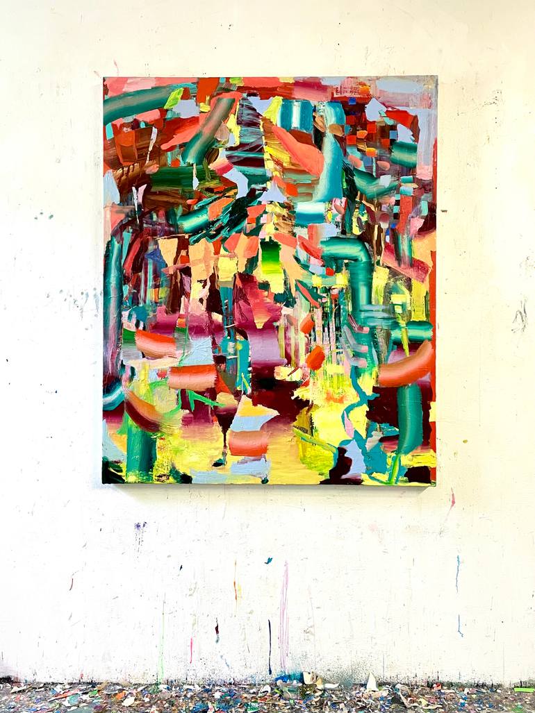 Original Abstract Expressionism Abstract Painting by Galen Cheney
