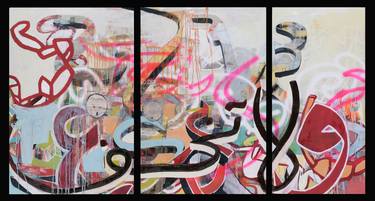 Original Abstract Graffiti Paintings by Galen Cheney