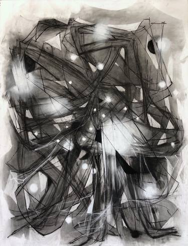 Original Modern Abstract Drawings by Galen Cheney