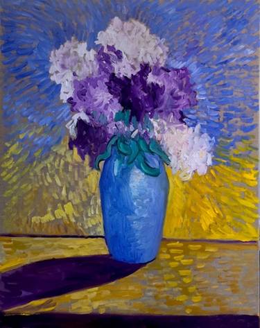 A VASE WITH LILACS thumb