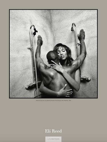 Signed “Model and Actress Tyra Banks Embraces Film Director John Singleton, 1994” by Eli Reed - Limited Edition 20 of 50 thumb