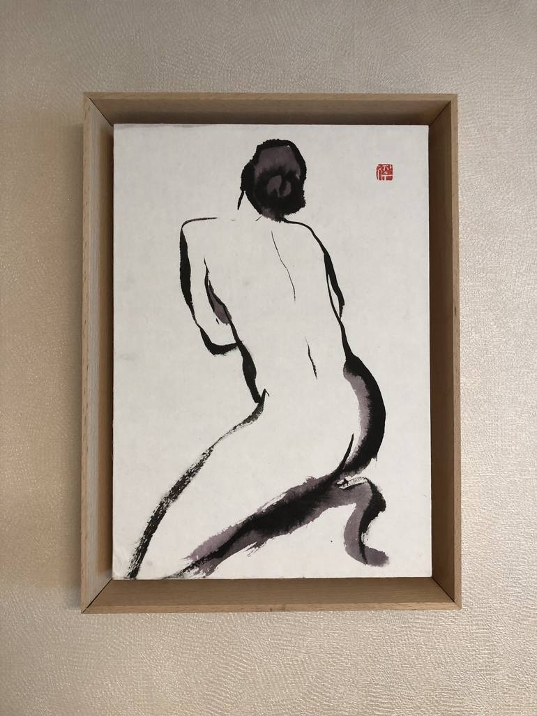 Original Abstract Nude Drawing by Changwoo Yoon