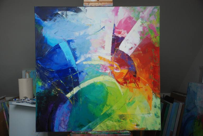 Original Modern Abstract Painting by Carine Van Hee