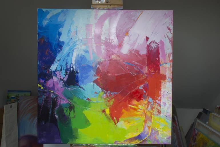 Original Modern Abstract Painting by Carine Van Hee