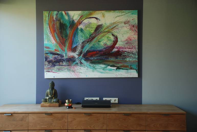 Original Modern Abstract Painting by Carine Van Hee