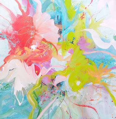 Print of Abstract Floral Paintings by Carine Van Hee