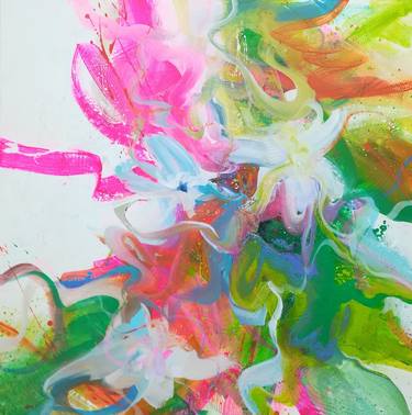 Print of Abstract Floral Paintings by Carine Van Hee