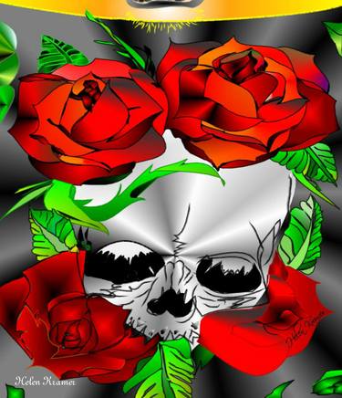 Skull n Roses - Limited Edition 1 of 1 thumb