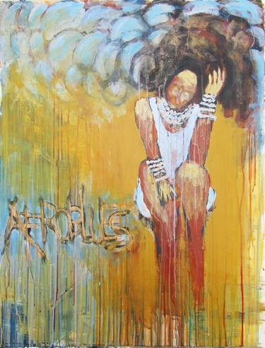 Original Abstract Expressionism Women Painting by Shaul Baz