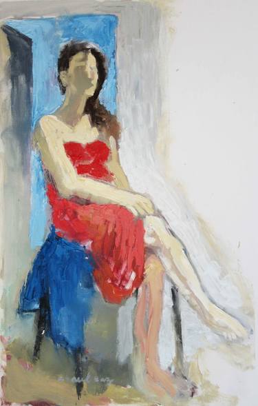 Original Figurative Portrait Paintings by shaul baz