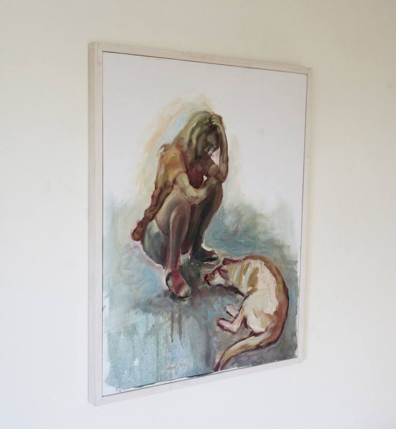 Original Figurative Children Painting by shaul baz