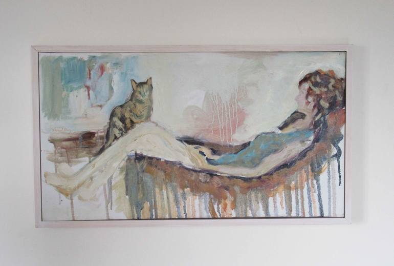 Original Figurative Interiors Painting by shaul baz