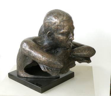Original Figurative Portrait Sculpture by shaul baz
