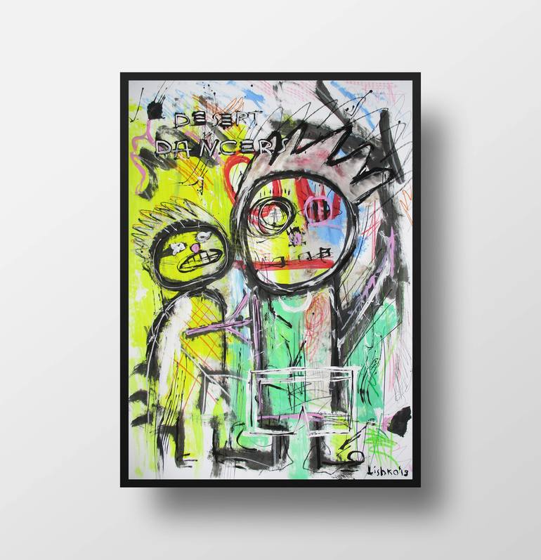 Original Abstract Expressionism Abstract Painting by V Lishko