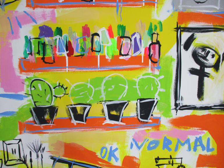 Original Abstract Expressionism Abstract Painting by V Lishko