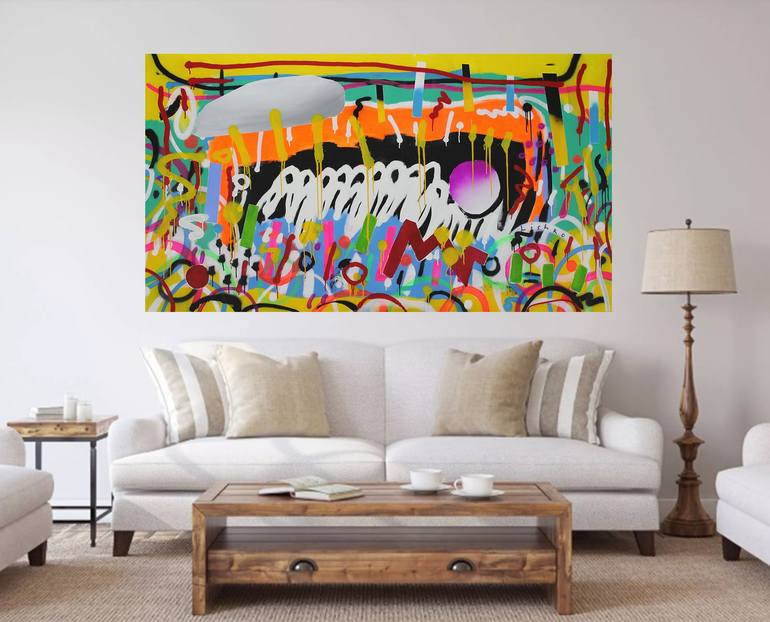 Original Abstract Landscape Painting by V Lishko