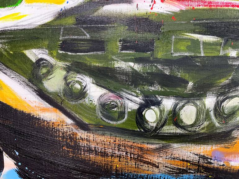 Original Abstract Expressionism Car Painting by V Lishko