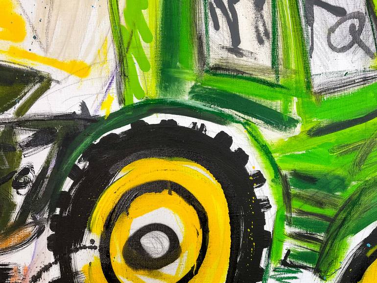 Original Abstract Expressionism Car Painting by V Lishko