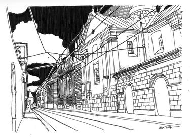 Original Documentary Landscape Drawings by Aga Silva