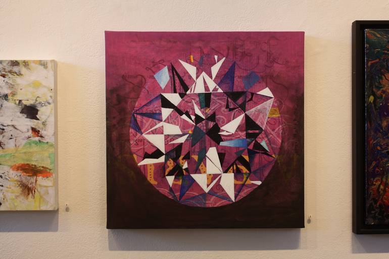 Original Abstract Geometric Painting by SP Harper