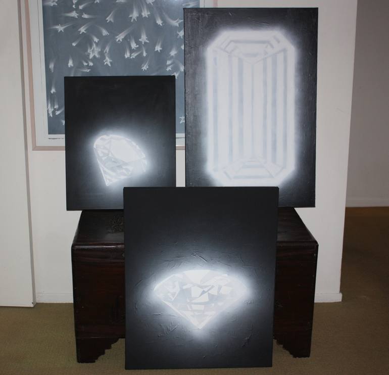 Original Art Deco Light Painting by Sp Harper