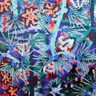 Original Abstract Floral Paintings by Stacy Lovejoy