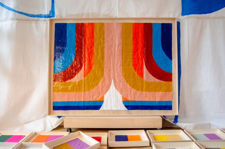 Original Contemporary Abstract Painting by Graça Paz