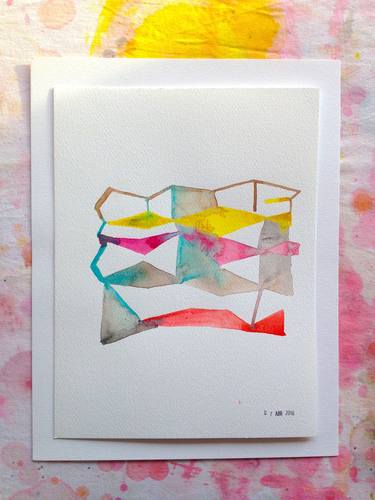 Small watercolor,abstract and architecture studies. N. 7 thumb