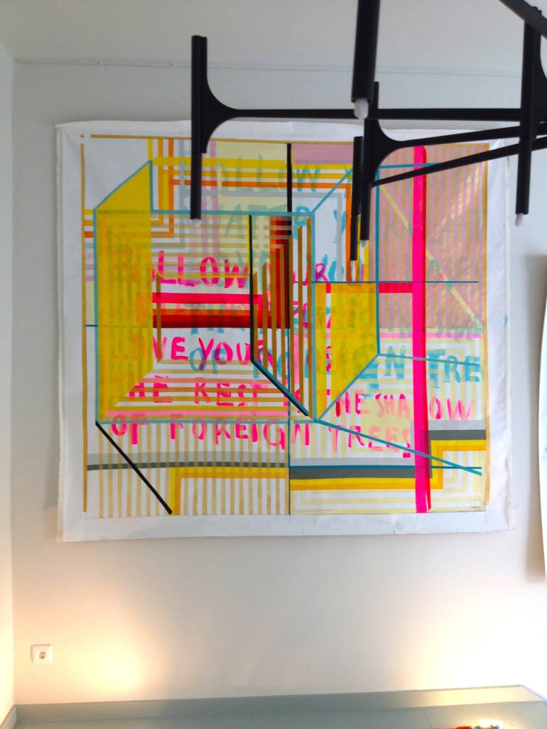 Original Geometric Painting by Graça Paz