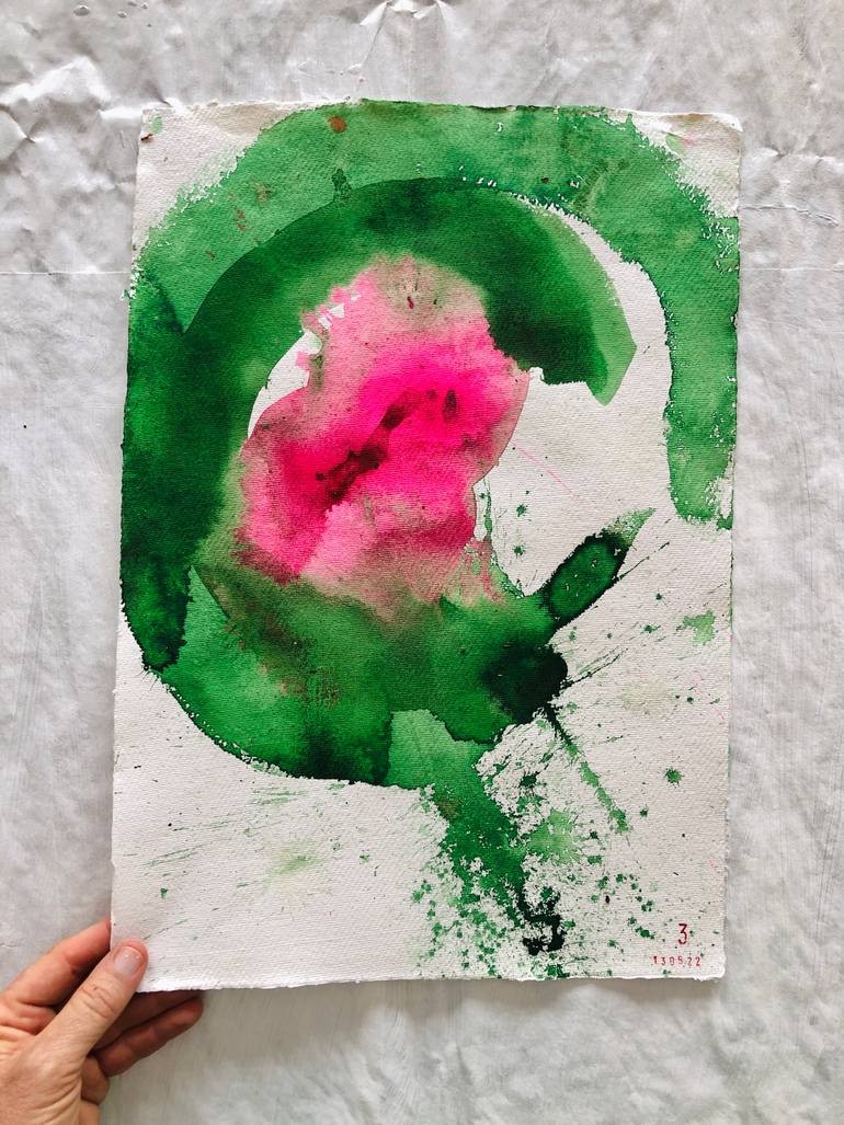 Original Abstract Expressionism Abstract Painting by Graça Paz