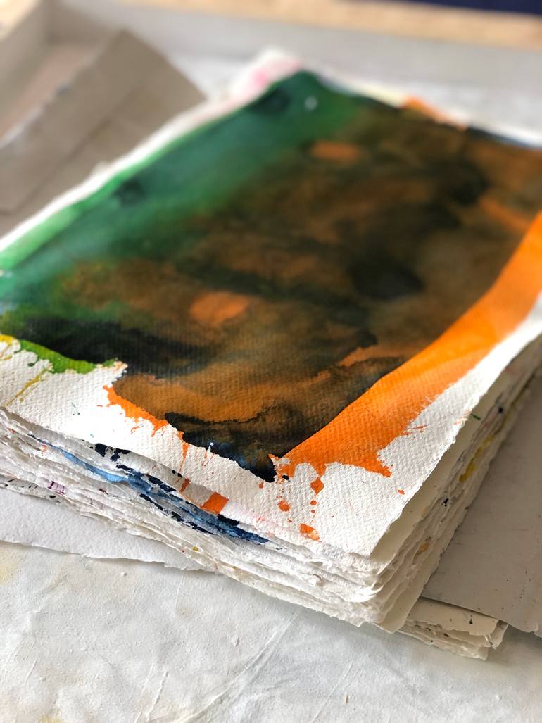 Original Abstract Expressionism Abstract Painting by Graça Paz