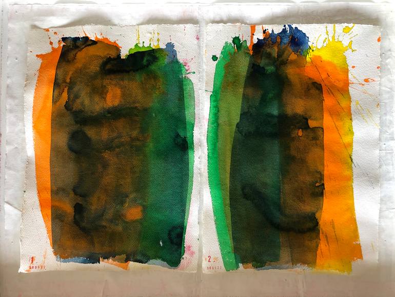 Original Abstract Expressionism Abstract Painting by Graça Paz