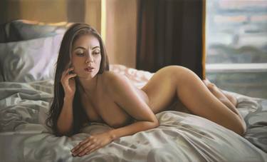 Original Photorealism Nude Paintings by Valeri Tsvetkov