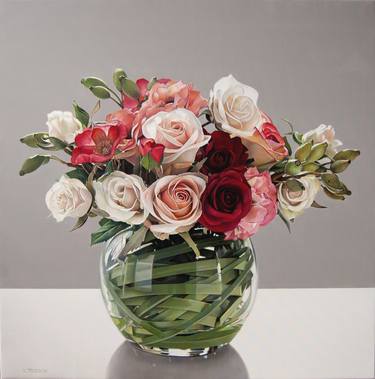 Original Fine Art Floral Paintings by Valeri Tsvetkov
