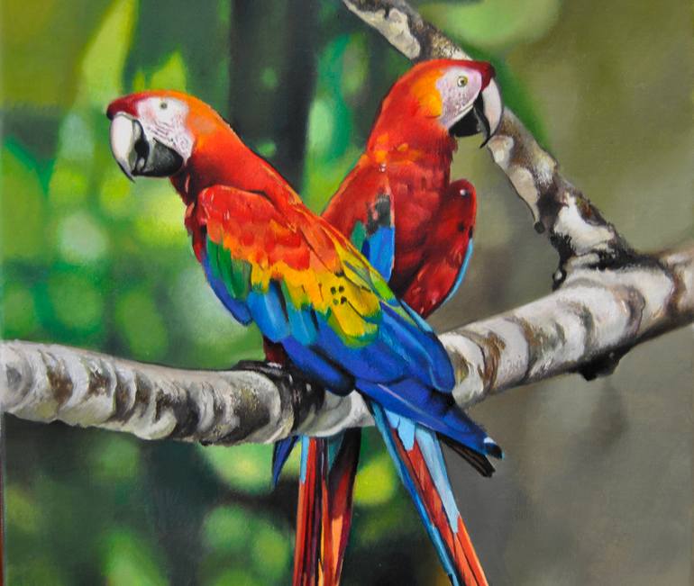 Original Contemporary Animal Painting by Valeri Tsvetkov