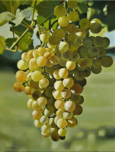 Grapes, Fruit Painting, Food, Realistic Art thumb
