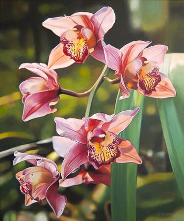 Original Minimalism Floral Paintings by Valeri Tsvetkov