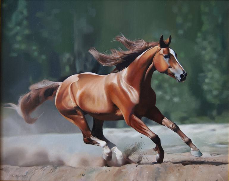 Original Photorealism Animal Paintings by Valeri Tsvetkov