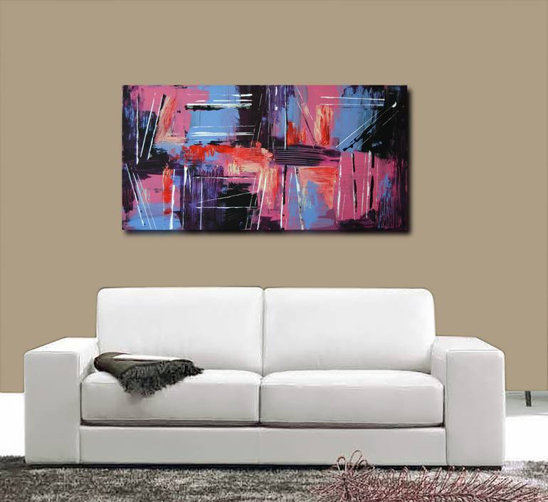 Original Abstract Expressionism Abstract Painting by Valeri Tsvetkov