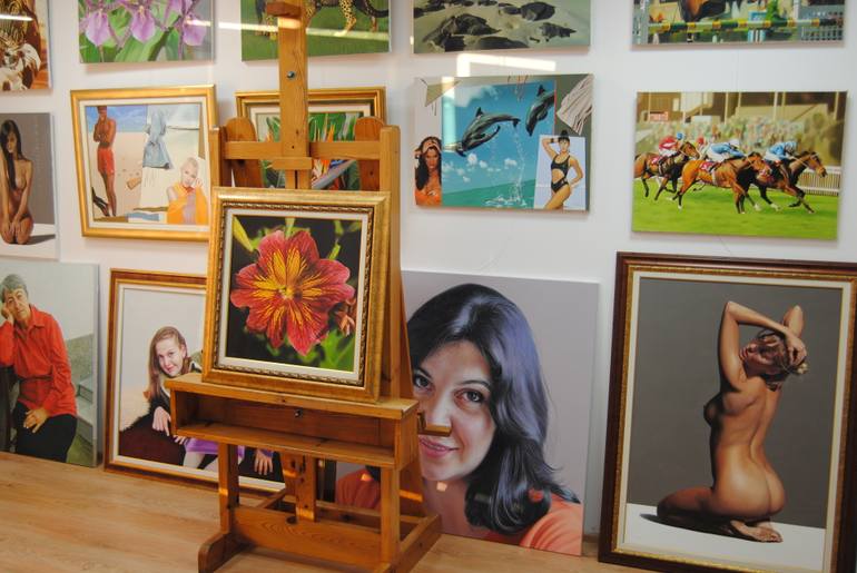 Original Modernism Floral Painting by Valeri Tsvetkov