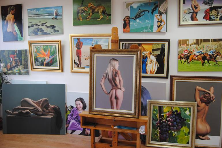 Original Figurative Nude Painting by Valeri Tsvetkov