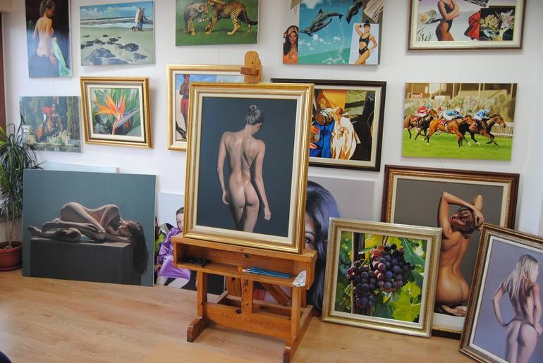 Original Figurative Nude Painting by Valeri Tsvetkov