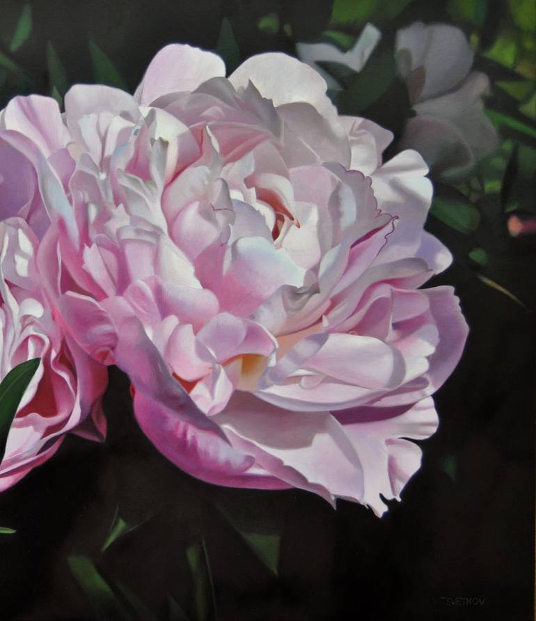 Original Floral Painting by Valeri Tsvetkov