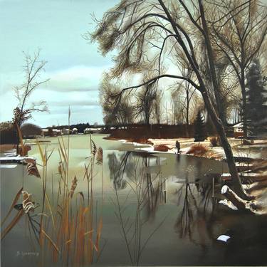 Print of Photorealism Landscape Mixed Media by Valeri Tsvetkov