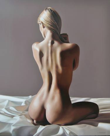 Original Photorealism Nude Paintings by Valeri Tsvetkov